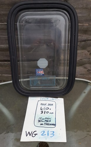 Caravan door window - door,