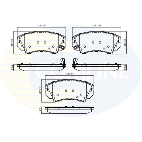 Brake pads set - set, for