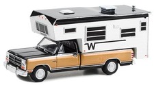 GREENLIGHT - DODGE Ram D-250 Royal SE Black 1990 with Winnebago camper under ...