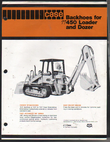 Backhoes for case 450 - case, tracked