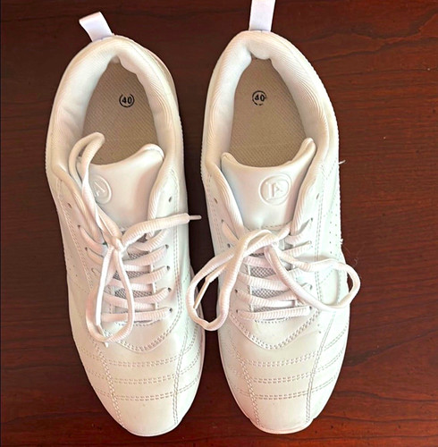 White lace cheerleading - white,