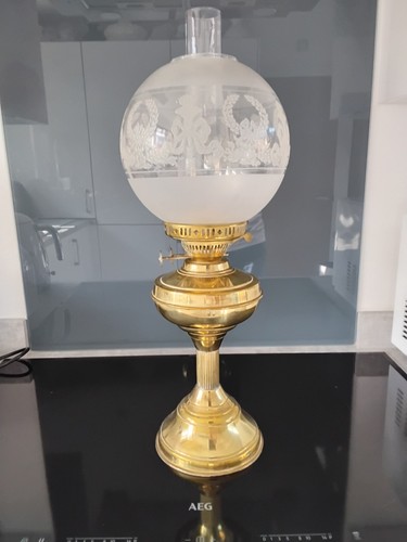 Vintage brass paraffin duplex - brass,