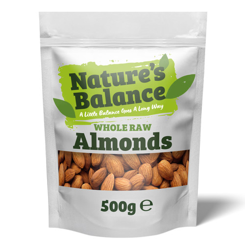 Whole almonds 500g raw - 500g,