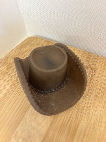 Brown cowboy hat ornament - brown,