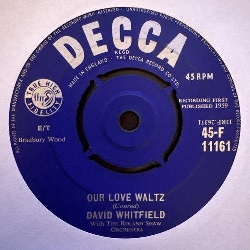 David whitfield our love - david,
