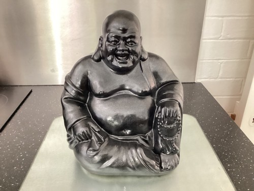 Laughing buddha ceramic garden - laughing,
