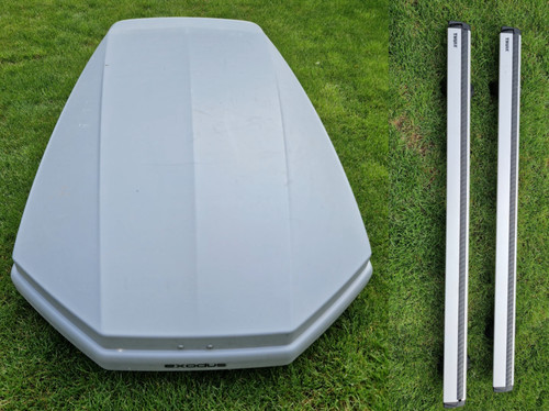 Exodus 470l grey roof box - 470l,