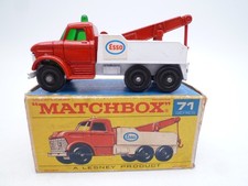VINTAGE MATCHBOX LESNEY No.71c FORD HEAVY WRECK TRUCK IN ORIGINAL BOX 1969
