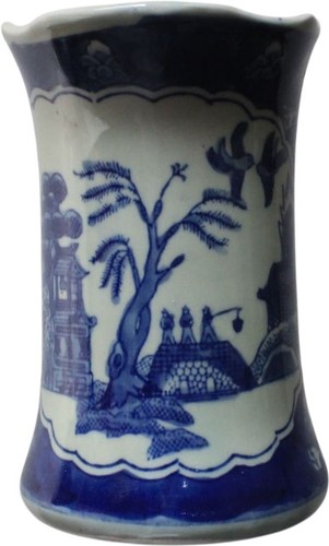 Chinese flow blue willow - chinese,