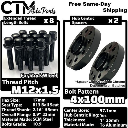 25mm thick 4x100 - thick,