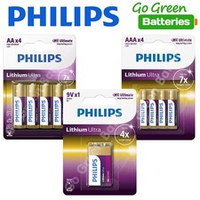 Philips AA AAA 9v Lithium