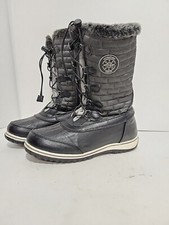 TOTES CLEO BLACK/GRAY SIDE ZIP