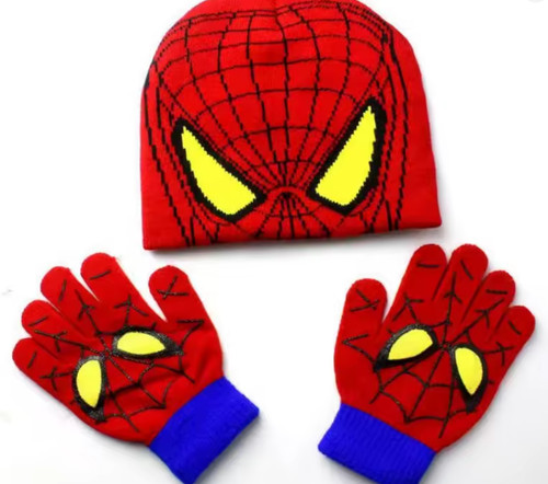 Spiderman knitted hat - knitted, and
