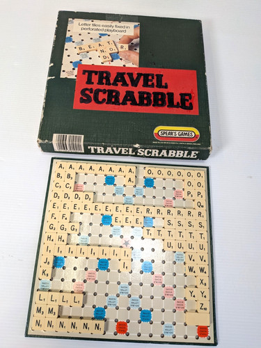 Travel scrabble vintage with - vintage,