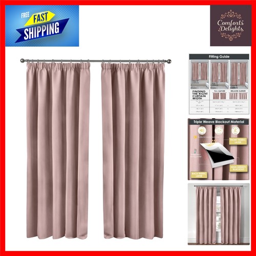 Blush pink pencil pleat - blush,