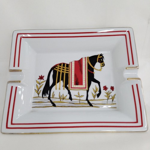 Hermes ashtray whites reds - hermes,