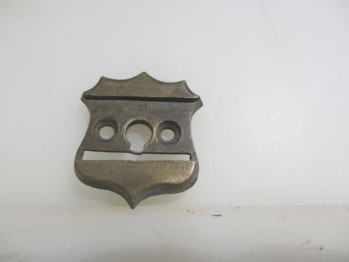 Victorian brass keyhole - brass,