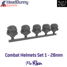 Combat Helmeted Heads Set No1