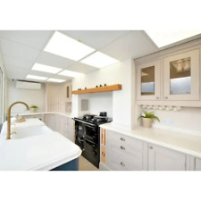 Bespoke Cream Grey Blue Island In-Frame Ex Display Kitchen with AGA & appliances