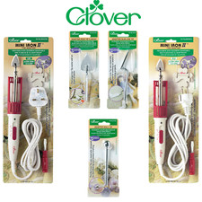 Clover Mini Iron II - Optional Accessories - Ideal With Bias Makers - Appliques