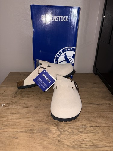 Birkenstock boston suede clog - boston,