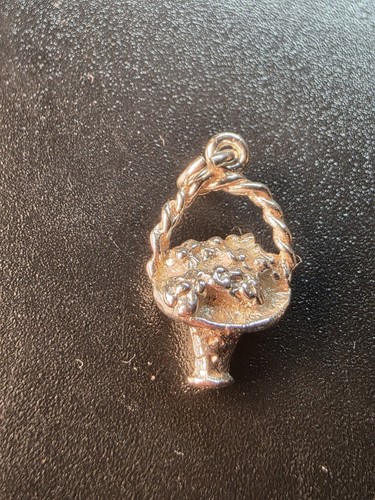 Vintage sterling silver basket - sterling,