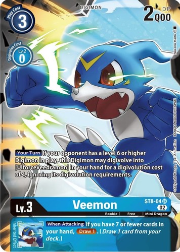 Digimon veemon st8 - digimon,