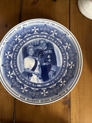 Wedgwood plate 50th - plate, "50th