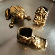 3 Brass Vintage/Antique Match