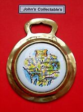 MAP OF THE LAKES CERAMIC HORSE BRASS LOT B1   