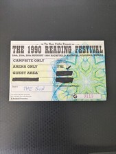 READING FESTIVAL Pass 1990 -The Cramps/Pixies/Buzzcocks/The Fall/Faith No More