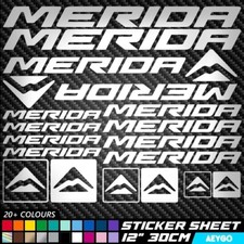 18x MERIDA Vinyl Decal