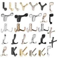 Coat Hat Hooks Twin Robe Door