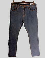 Mens Blue Denim Skinny Leg Stretch Denim Jeans Gents Size 38 Waist 'O27
