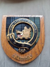 Vintage Wooden  Scottish Crest