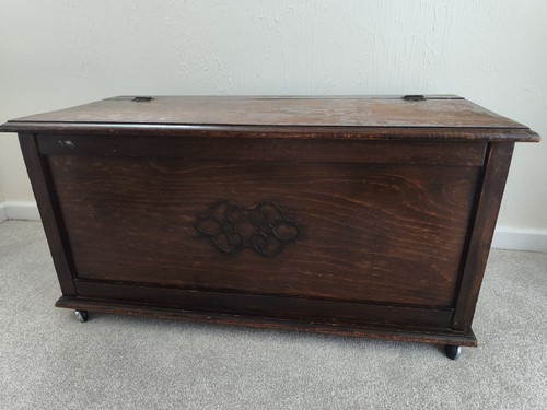 Vintage blanket chest ottoman - blanket,