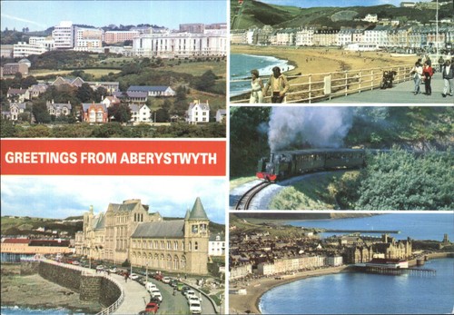 Vintage aberystwyth postcard - vintage,