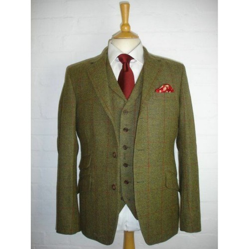 Olive green men suit - green, 3