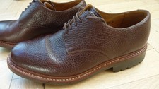 Grenson brown grain derby - grain,