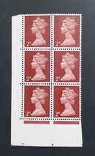 Pre-Decimal Machin SG726 2d Cylinder Block U/M 1 No Dot