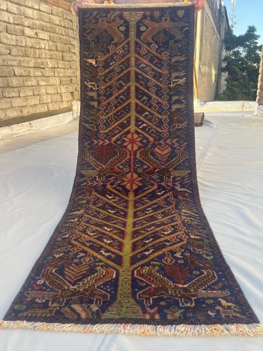 2x6 afghan baluchi runner - afghan,