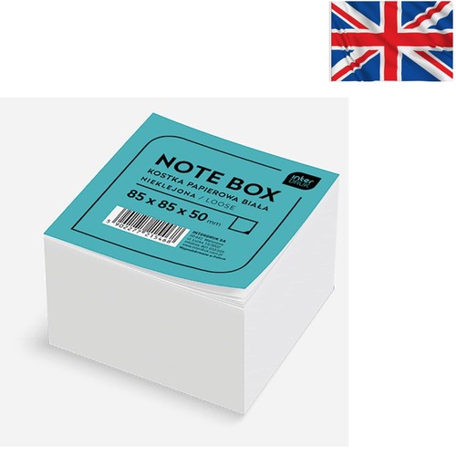 Compact white memo cube - compact,