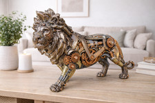 Steampunk lion ornament - steampunk,