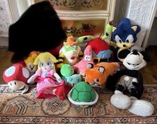 11 X Mixed Plush Toy Joblot Kids Mario Sonic Pokemon SpongeBob
