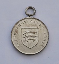 ESSEX ARMY CADET FORCE WHITE MEDAL METAL, FOR THE HIGH JUMP