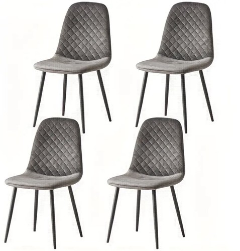 4pcs dining chairs velvet - dining,
