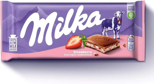 Milka strawberry chocolate - strawberry,