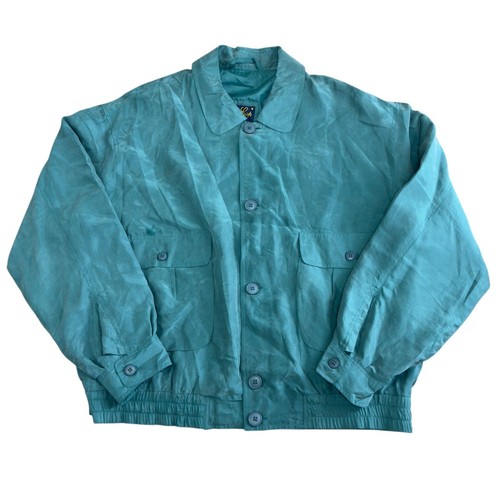 Vintage 1980s silk bomber - 1980s,