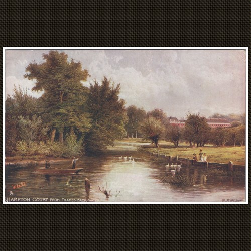 Hampton court from - thames, back