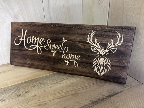 Solid wood home bar sign - sign, or
